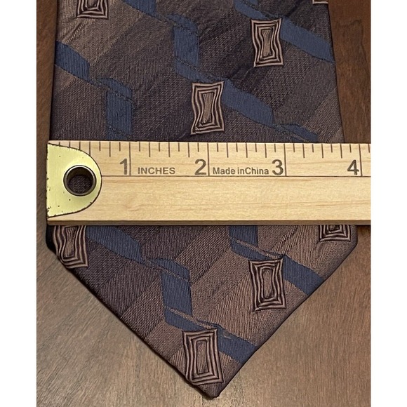 Alberto Zerra Roma New York Hand Made Silk Blend Men’s Neck Tie Made In China - Picture 4 of 9